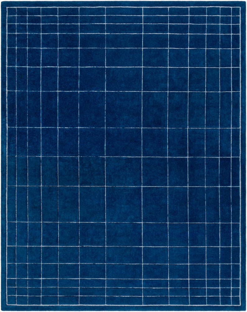 Brook Handmade Rug — Dark Blue/Medium Gray
