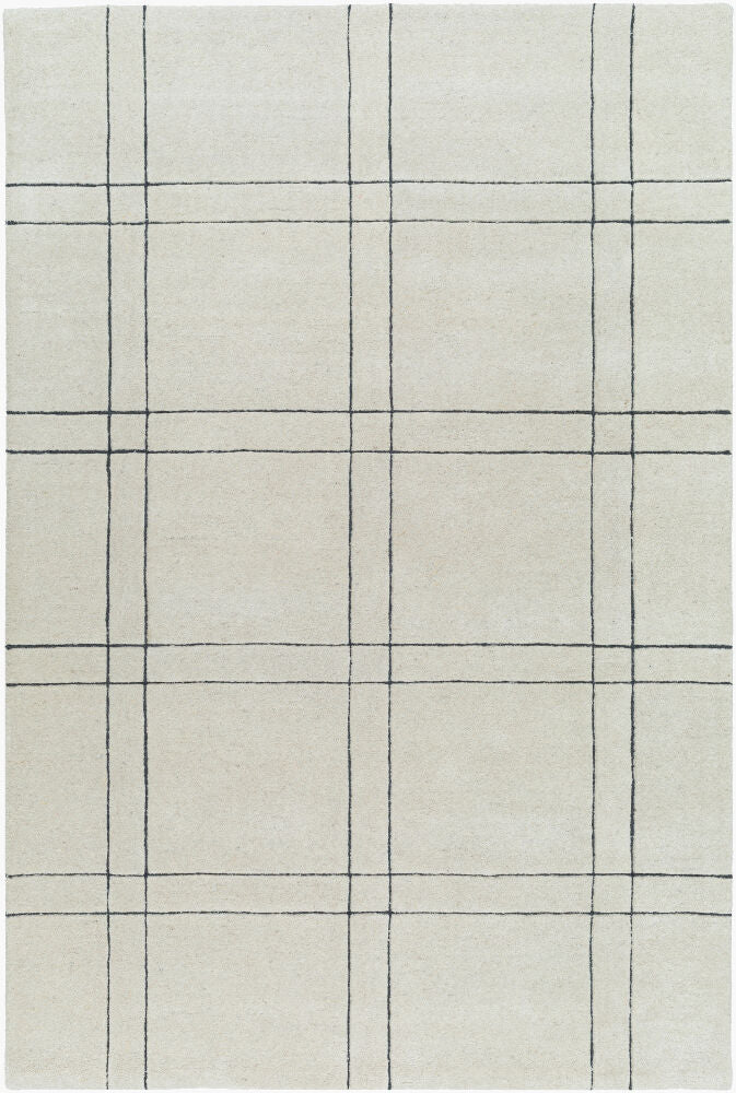 Brook Handmade Rug — Beige/Black