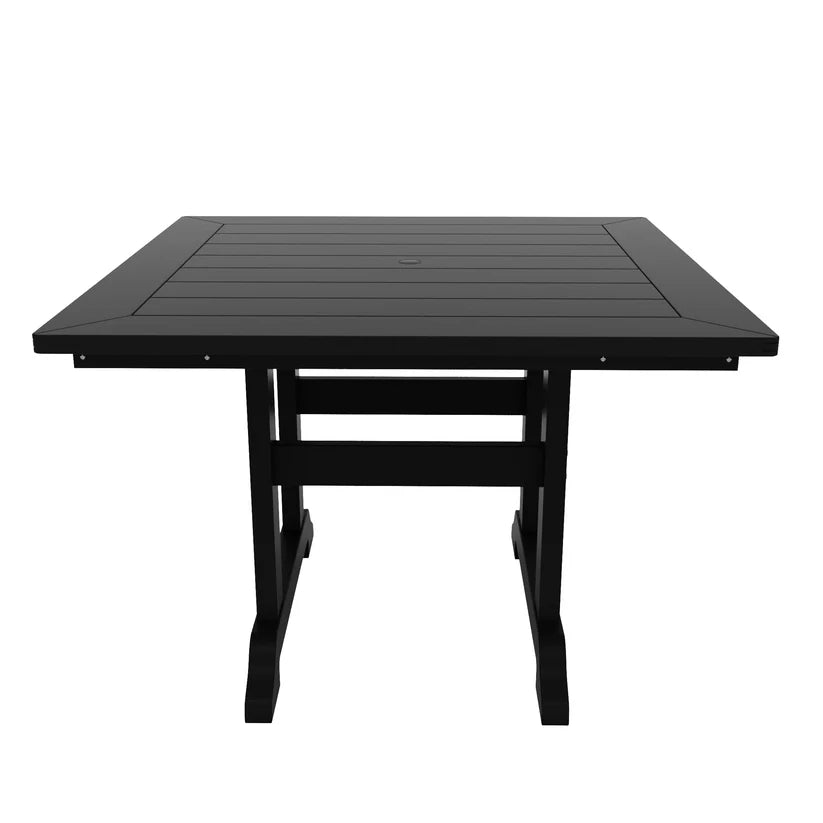 Tuscany All-Weather Outdoor Square Dining Table (43" Top) Black Seahawk Designs Patio Dining Tables