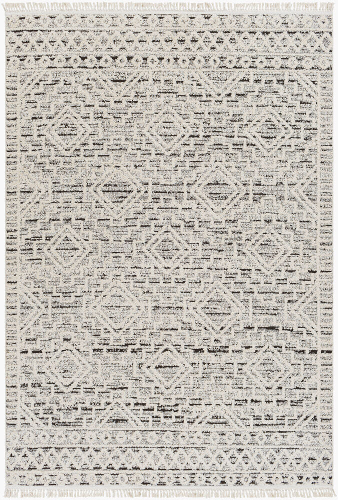 Berlin Machine Woven Rug — Dark Brown/Ivory