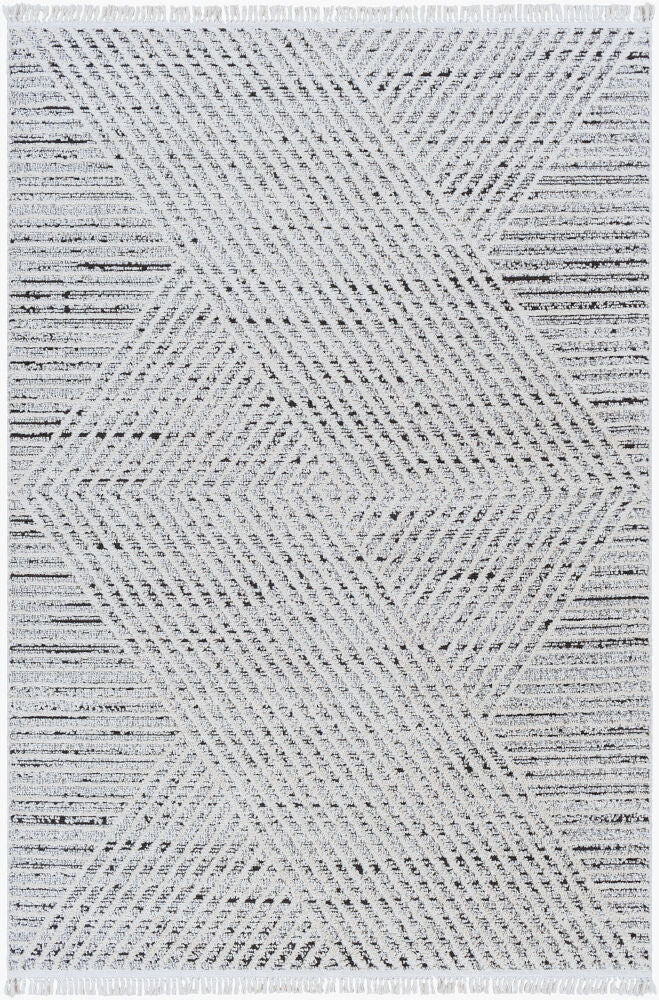 Berlin Machine Woven Rug — Dark Brown/Ivory
