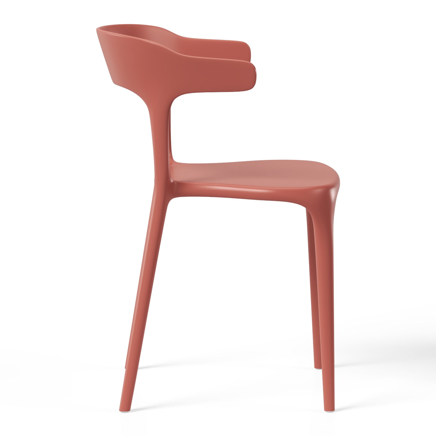 Polyform Stacking Dining Side Chair (Set of 2) Red Seahawk Designs Patio Dining Chairs