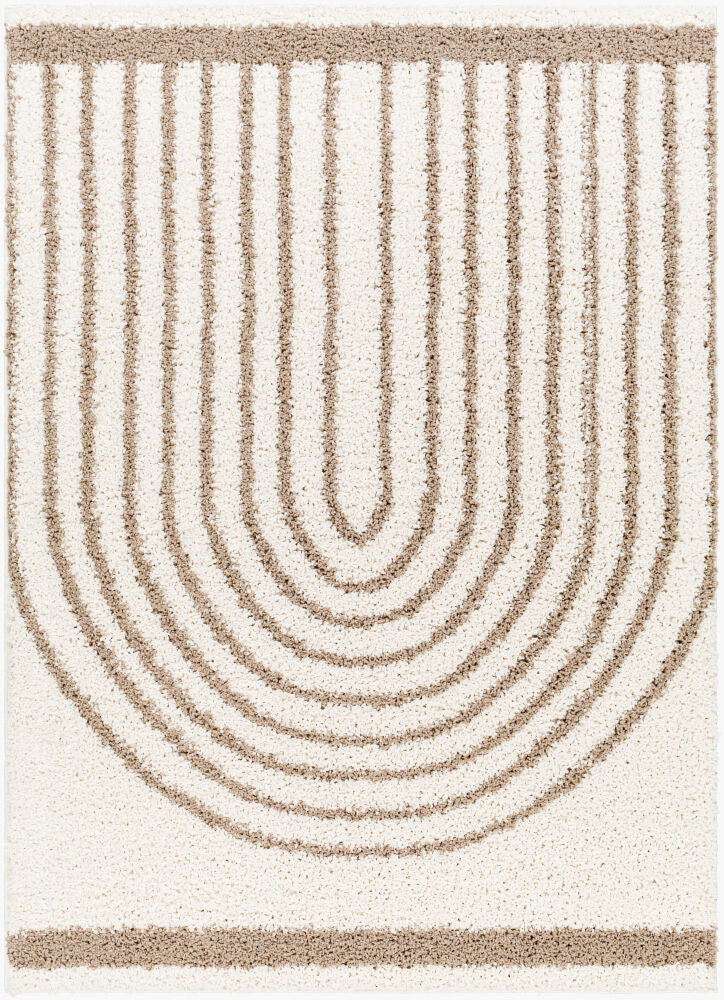 Birmingham Machine Woven Rug — Ivory/Tan