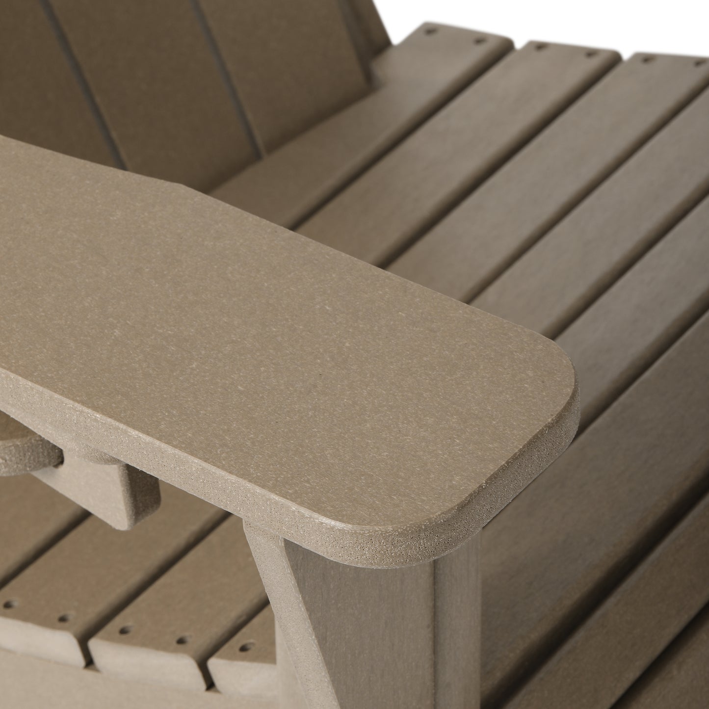 Tahoe All-Weather Outdoor Poly Adirondack Chair with Retractable Cup Holder Seahawk Designs Adirondack Chairs