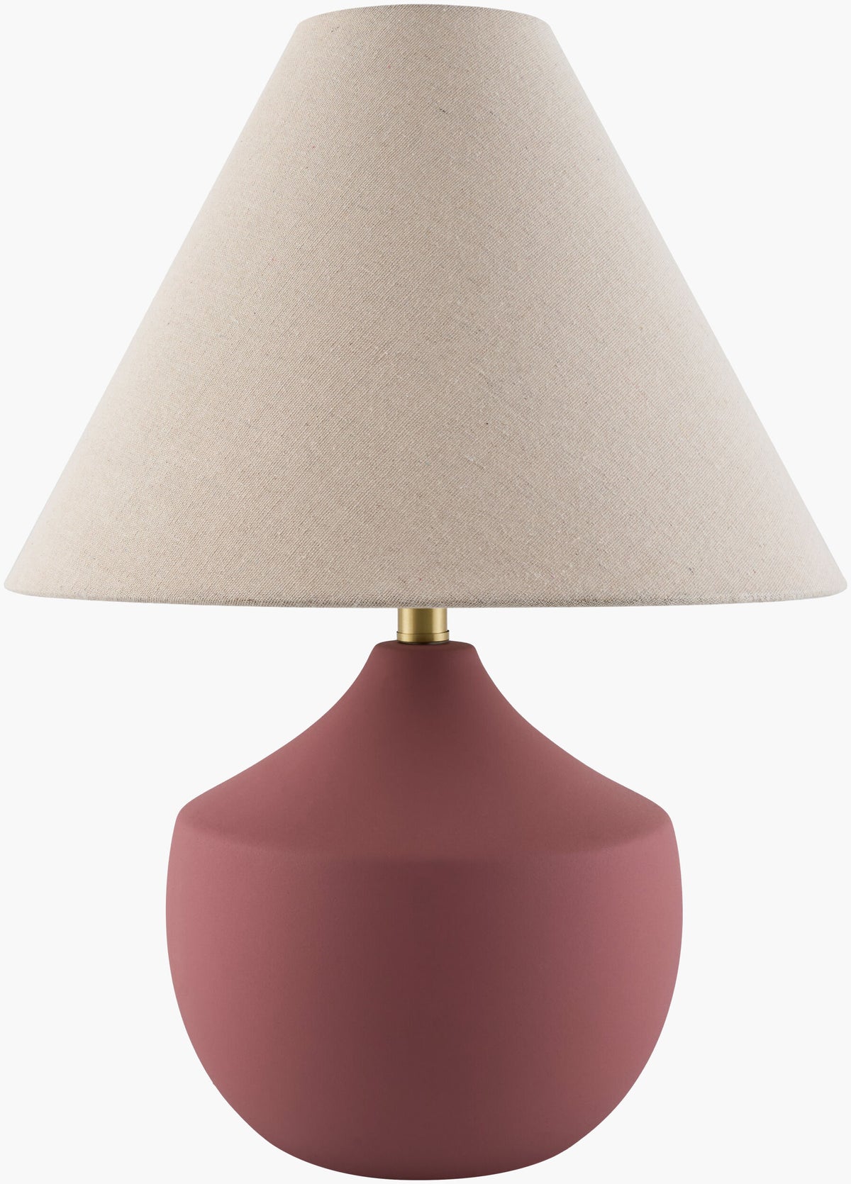Benson Accent Table Lamp — Brick