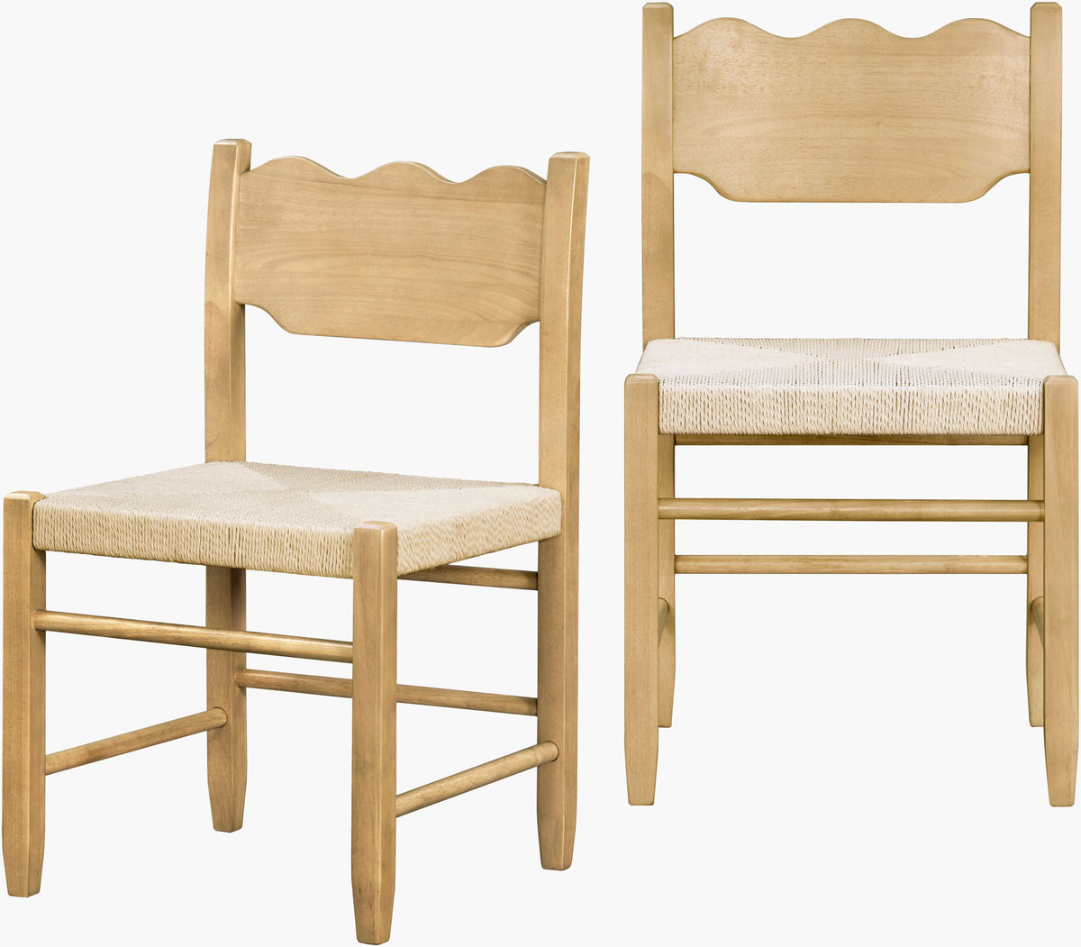 Arista Dining Chair — Tan/White