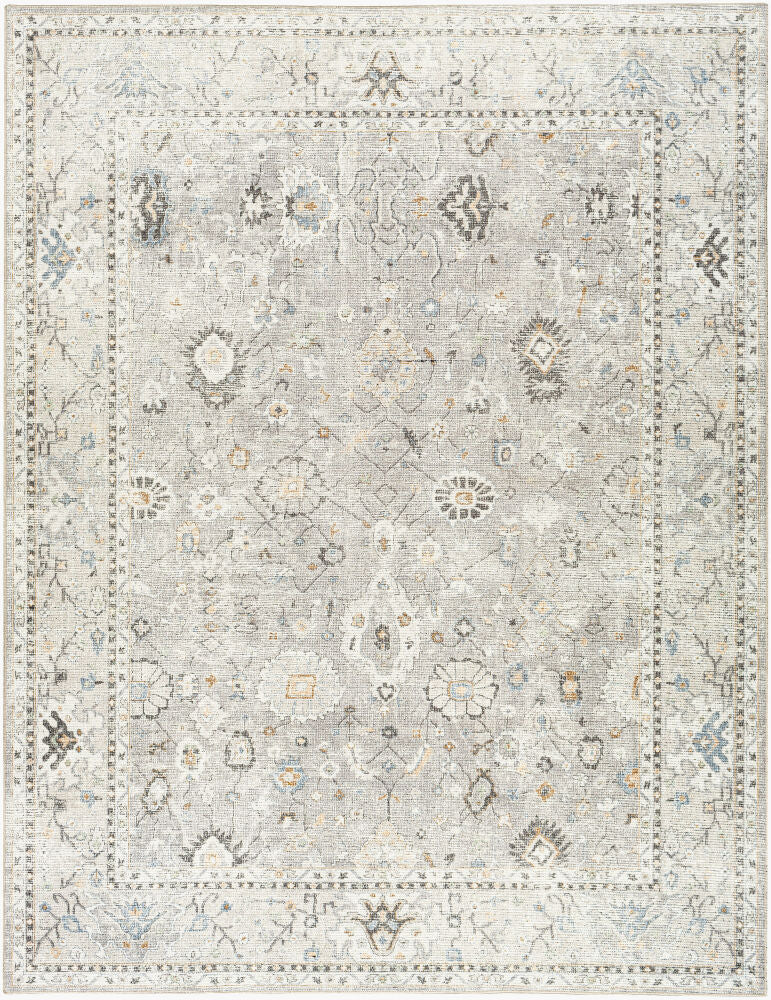 Davina Machine Woven Rug — Brown/Denim
