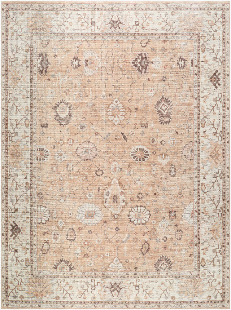 Davina Machine Woven Rug — Brown/Cream