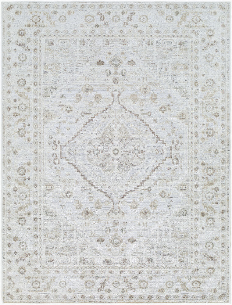 Carmela Machine Woven Rug — Beige/Dusty Sage
