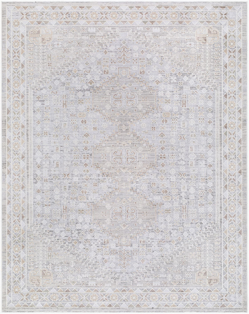 Carmela Machine Woven Rug — Beige/Dusty Sage