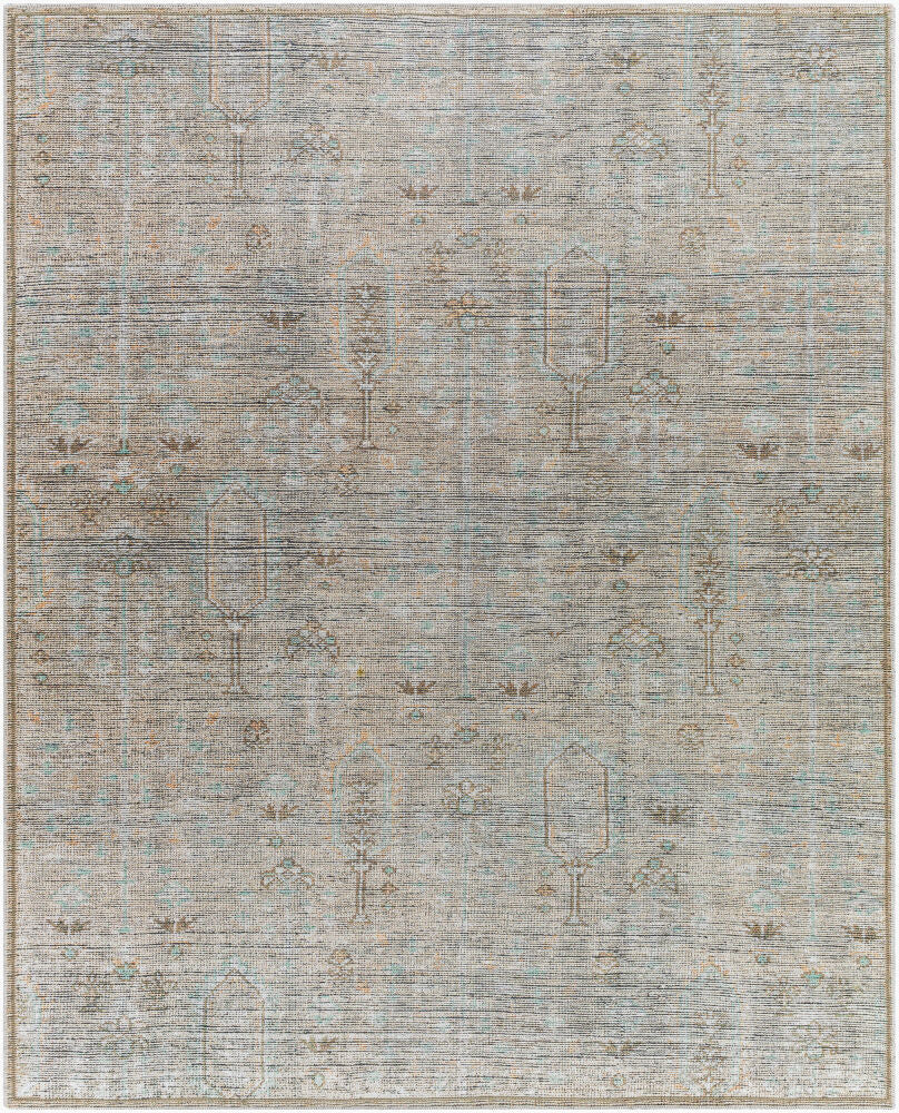 Darling Machine Woven Rug — Black/Burnt Orange