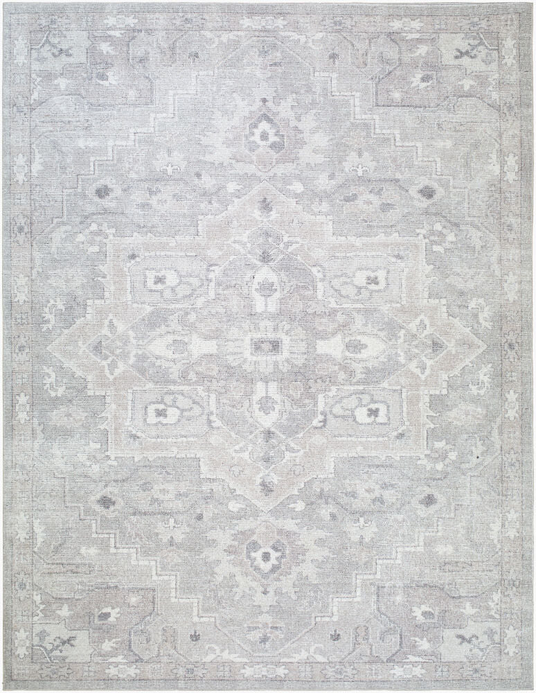Elle Machine Woven Rug — Charcoal/Dusty Sage