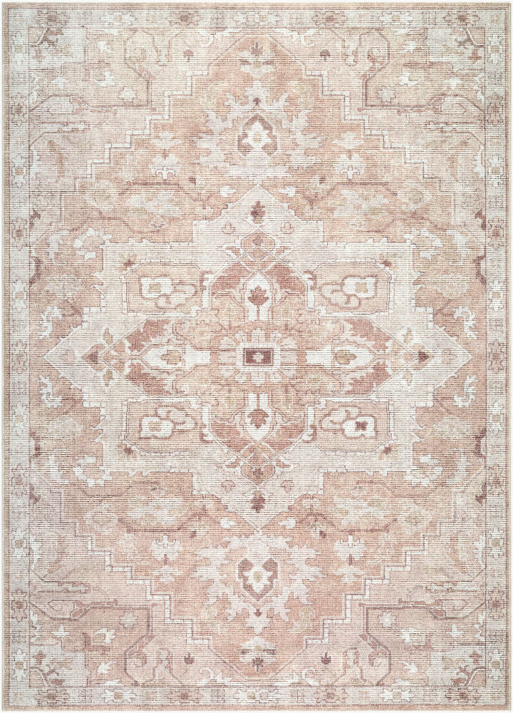 Elle Machine Woven Rug — Brown/Light Olive