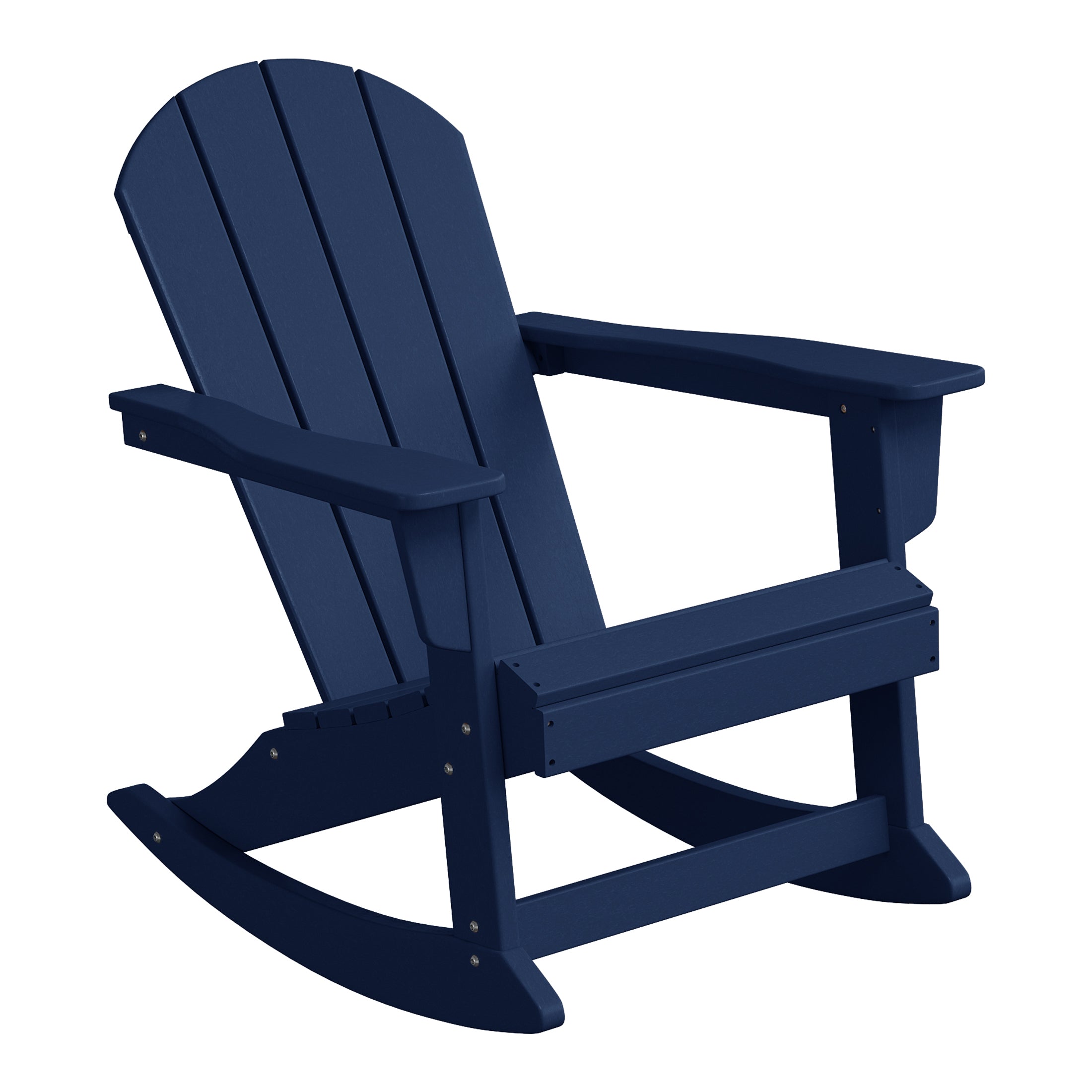 Chatham All-Weather Outdoor Classic Adirondack Rocking Chair Navy Blue Seahawk Designs Patio Rocking Chairs