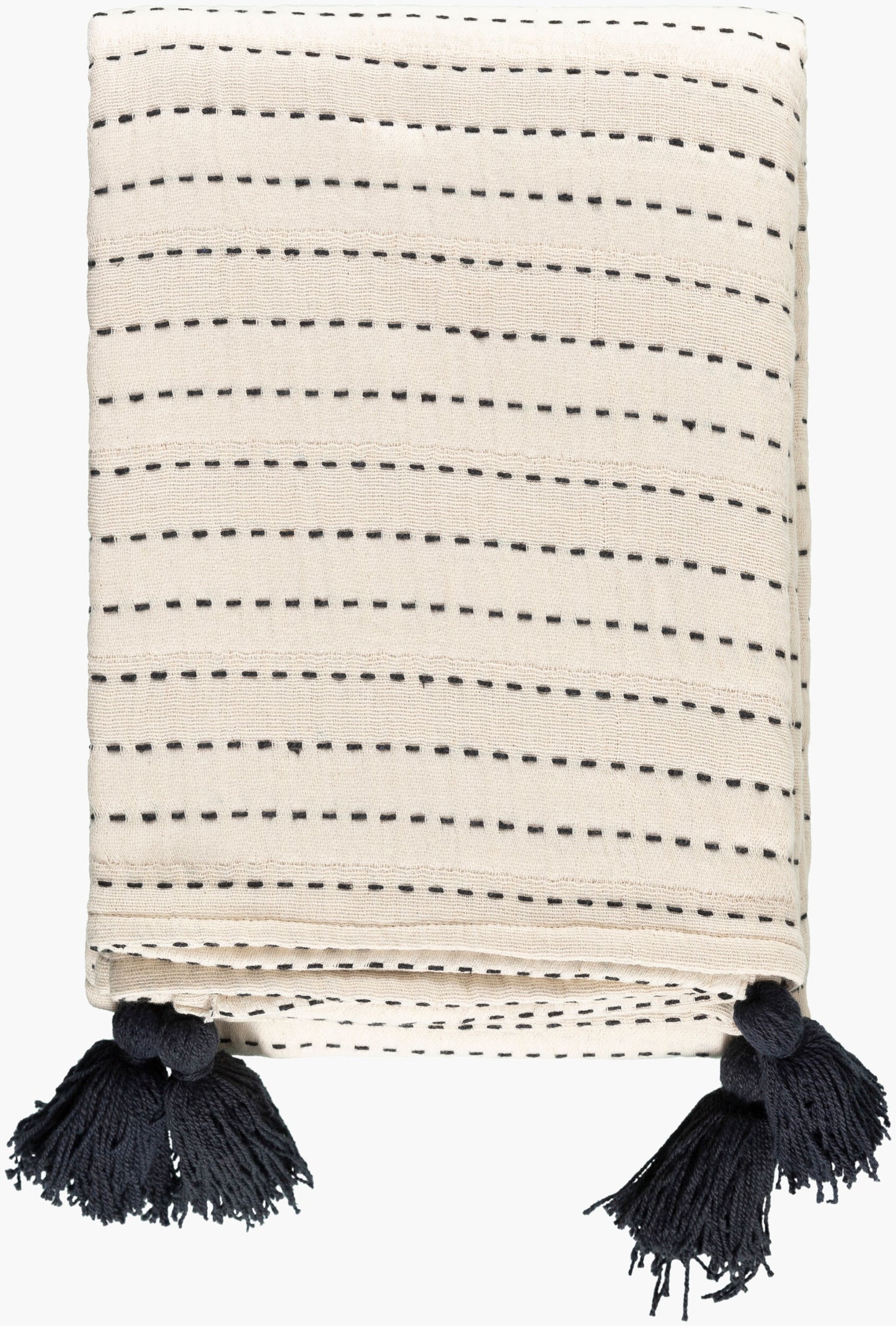 Kapri Throw — Black/Cream