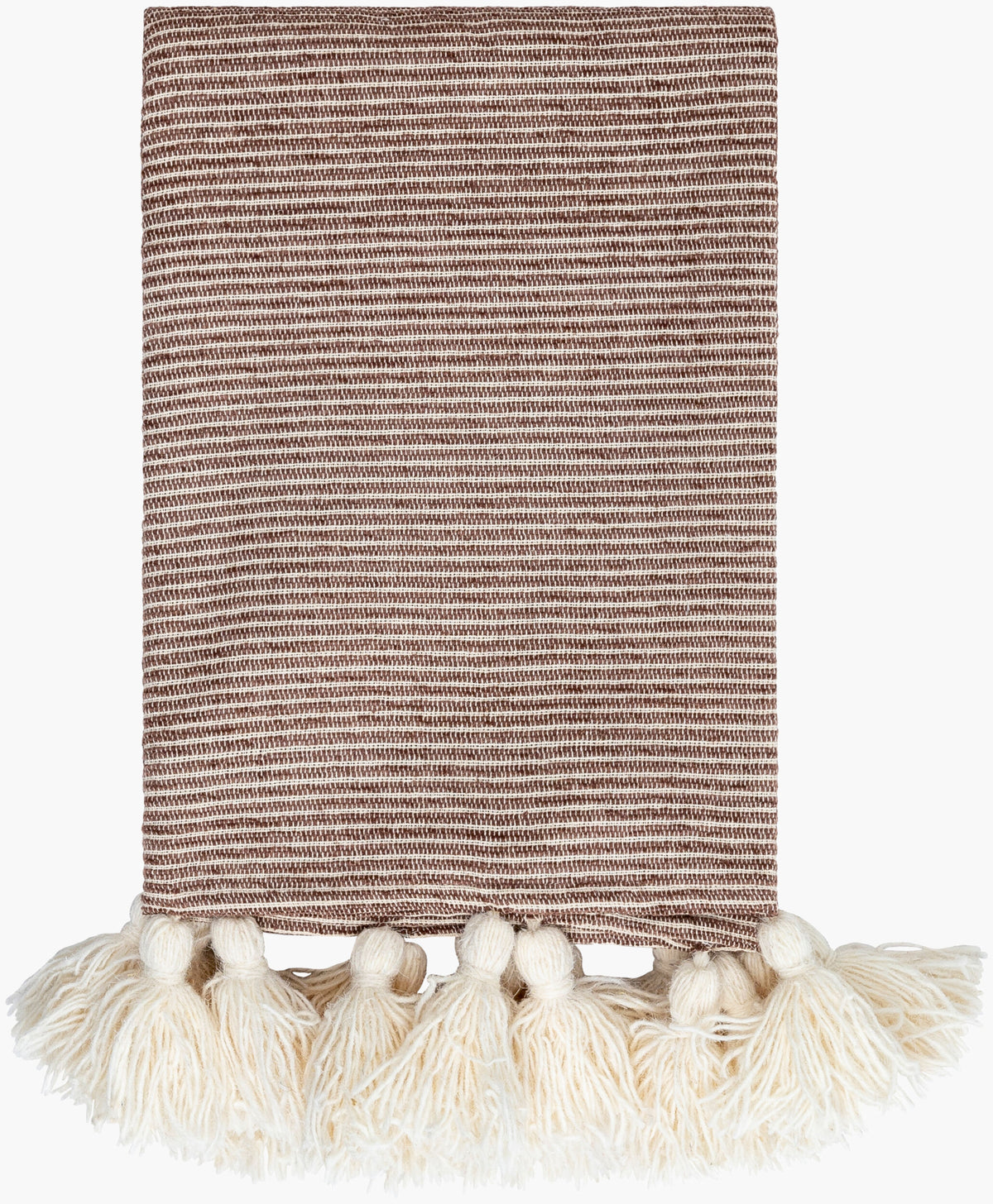 Kapri Throw — Cream/Dark Brown