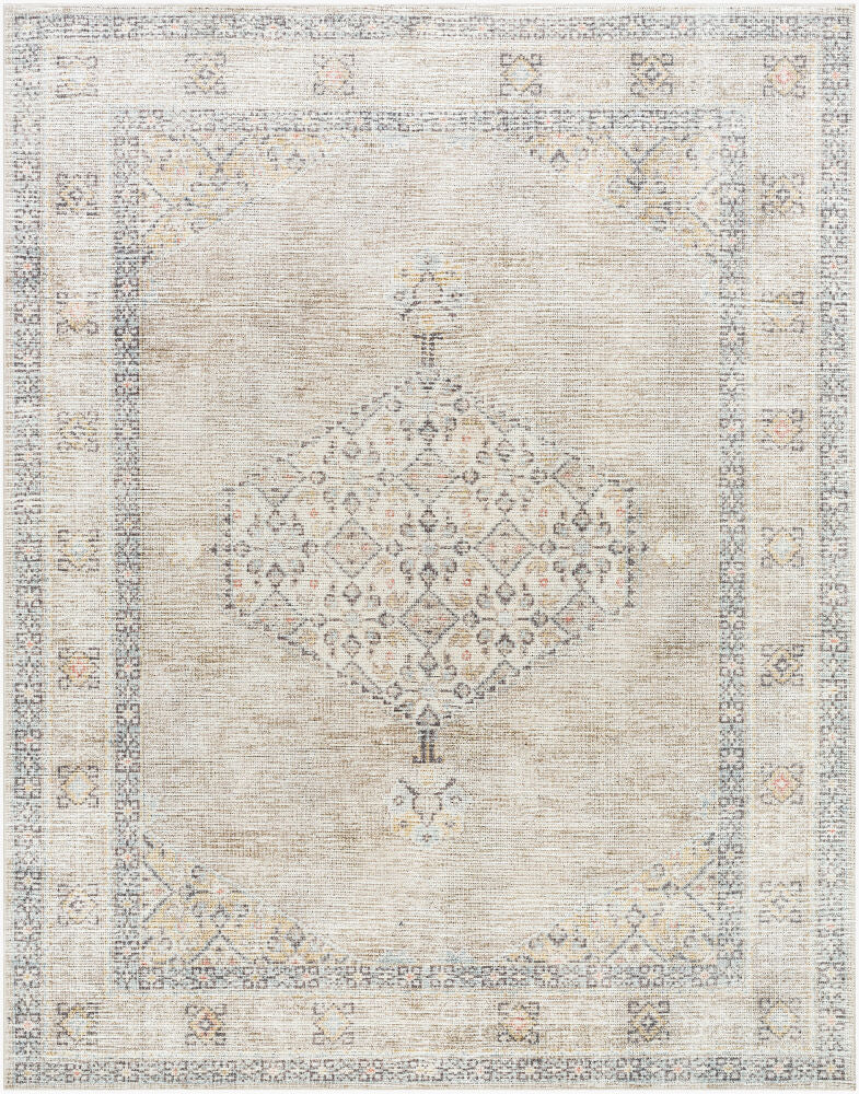 Lila Machine Woven Rug — Amber/Black