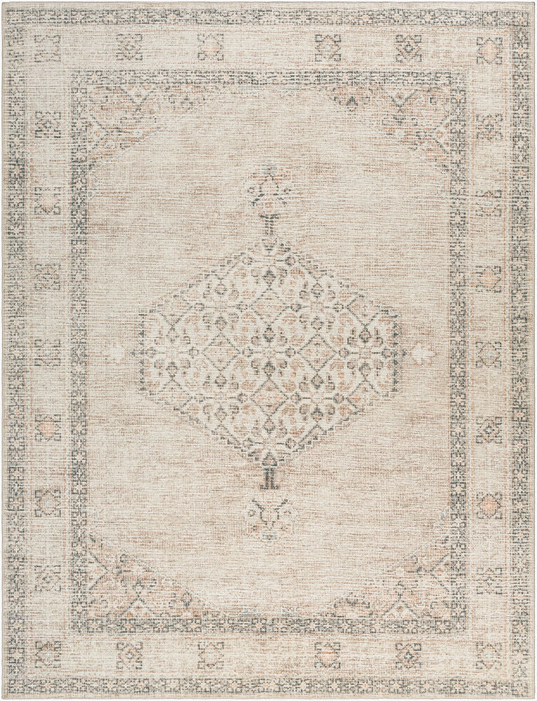 Lila Machine Woven Rug — Black/Brown