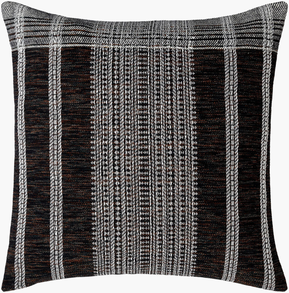 Myrna Accent Pillow — Black/Ivory