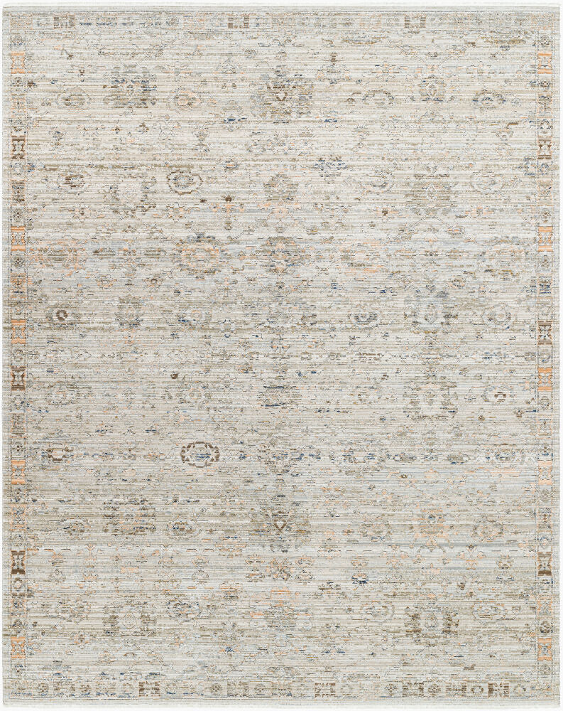 Margaret Machine Woven Rug — Brown/Charcoal