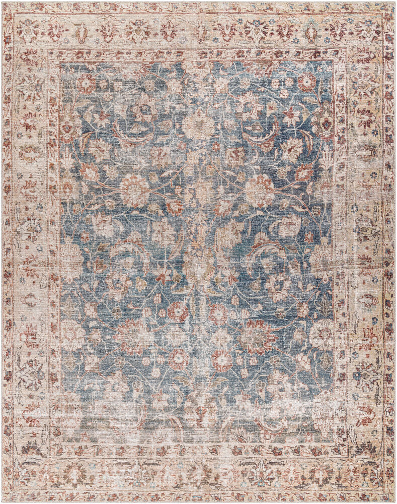 Marlene Machine Woven Rug — Brown/Dark Green