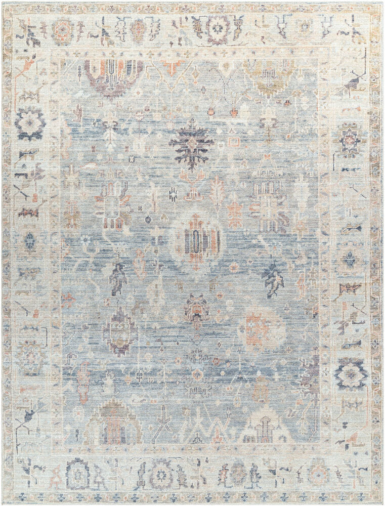 Marlene Machine Woven Rug — Charcoal/Dusty Coral
