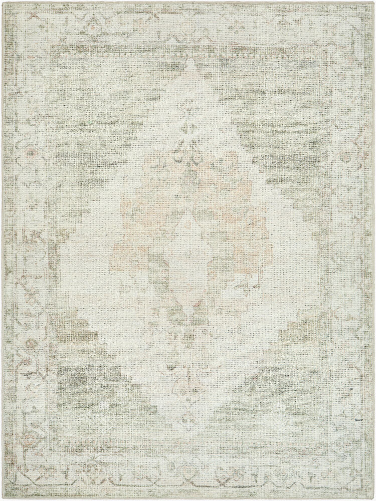 Luca Machine Woven Rug — Ivory/Light Brown