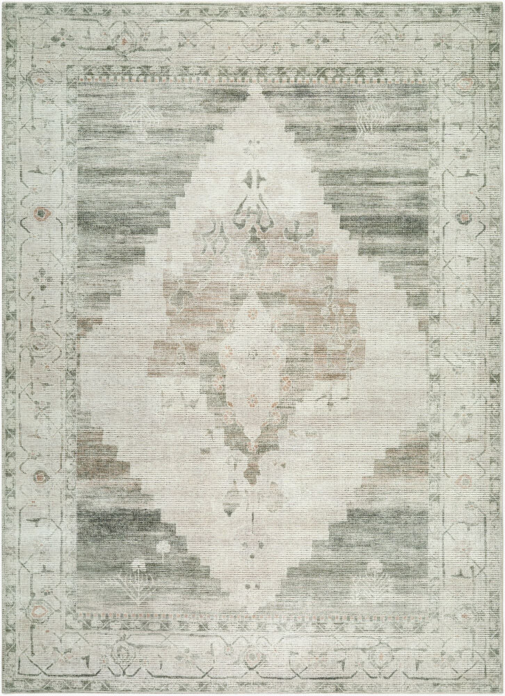 Luca Machine Woven Rug — Camel/Cream