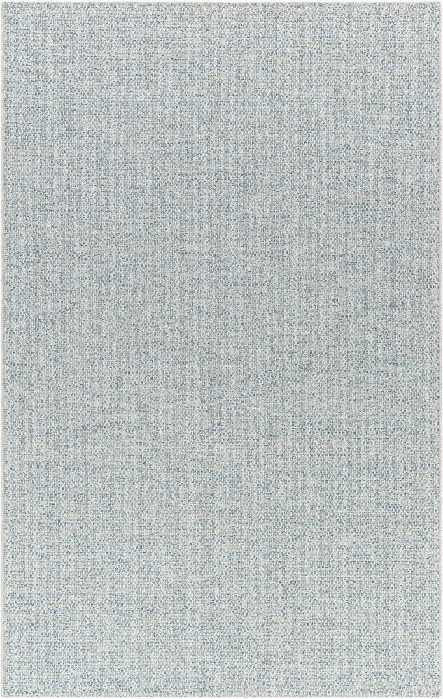 Birdie Machine Woven Rug — Denim/Light Gray