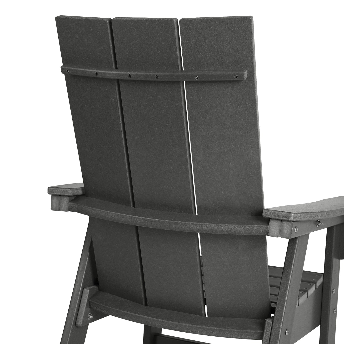Malibu Modern All-Weather Outdoor Contoured Adirondack Dining Chair Seahawk Designs Patio Dining Chairs