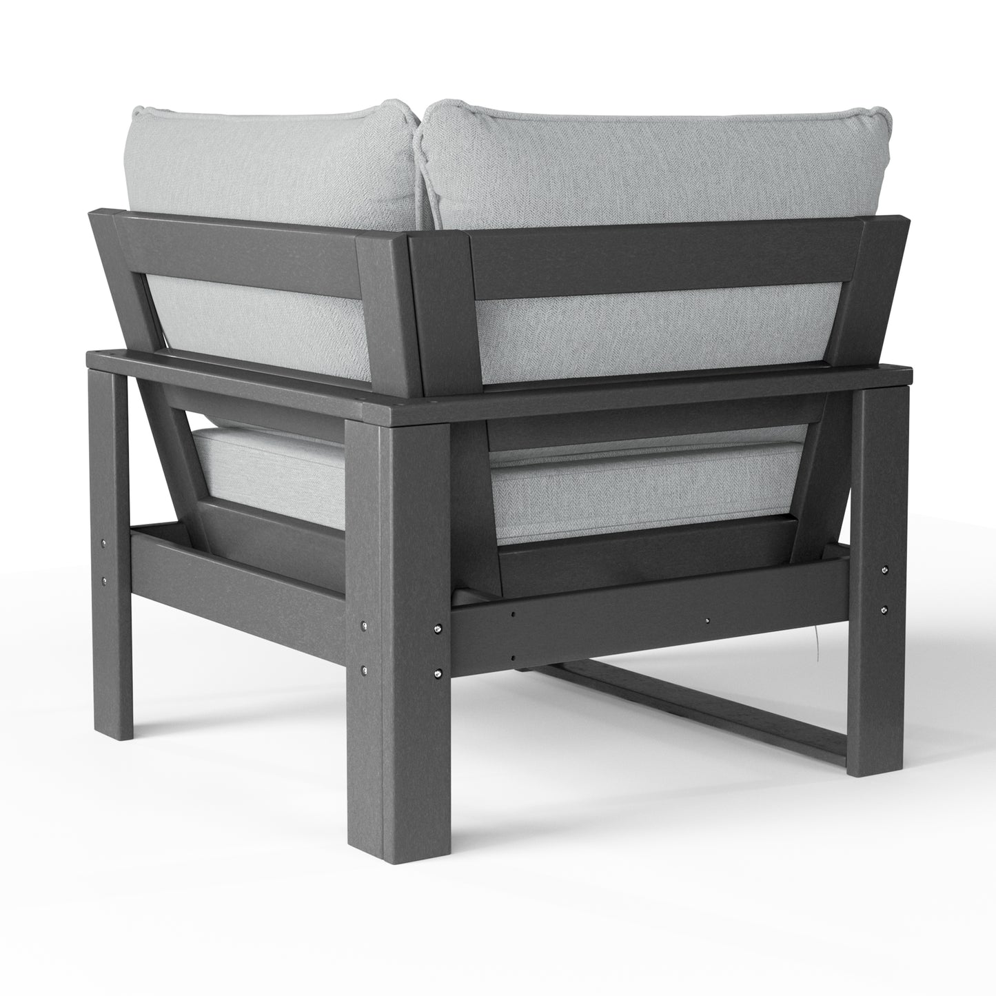 Signature All-Weather Outdoor Modular Patio Deep Seating Corner Chair (Corner Sectional Seat) Seahawk Designs Patio Chairs