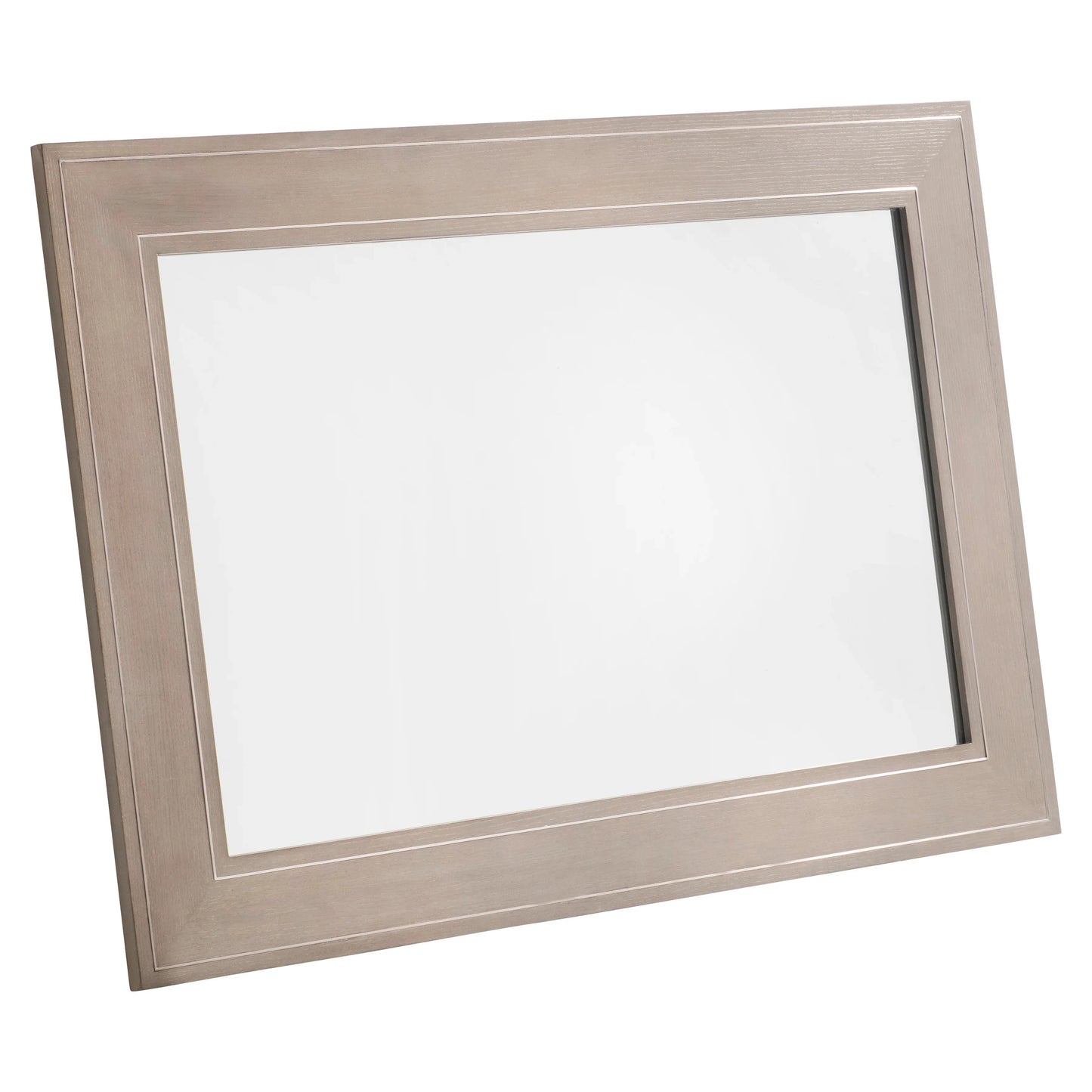 Bernhardt Cornelia Mirror — Ash Frame, Steel Inlays Bernhardt Mirror