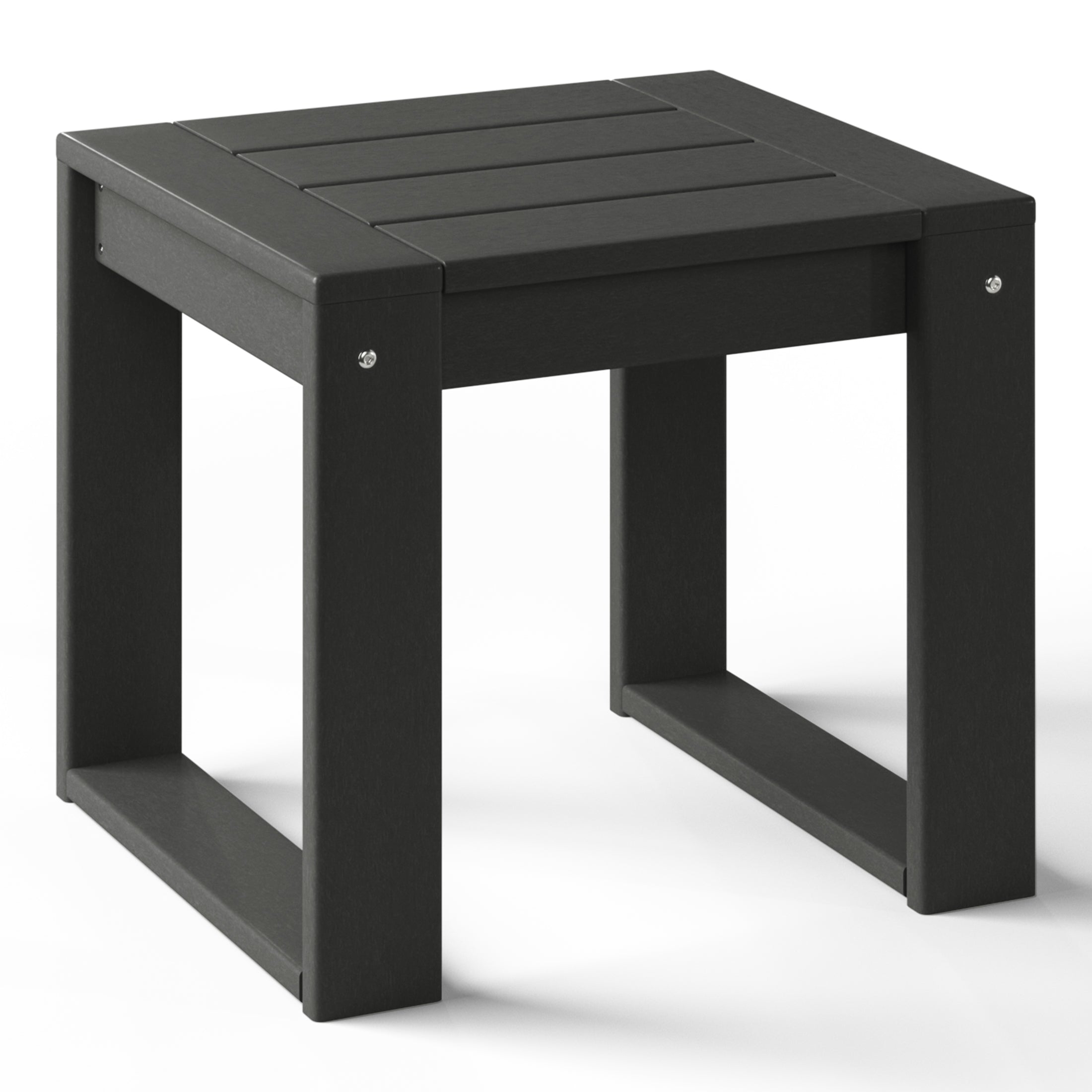 Signature All-Weather Outdoor Patio Side Table (17" Wide) Gray Seahawk Designs Patio Side Tables