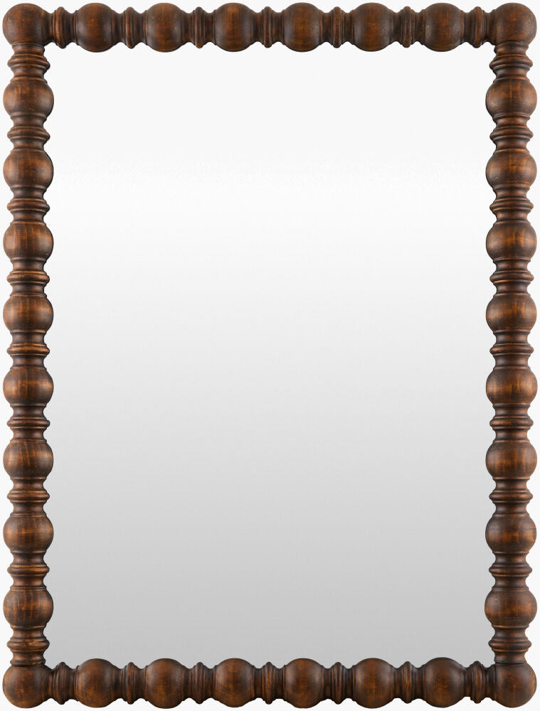 Brennan Accent Mirror — Dark Brown