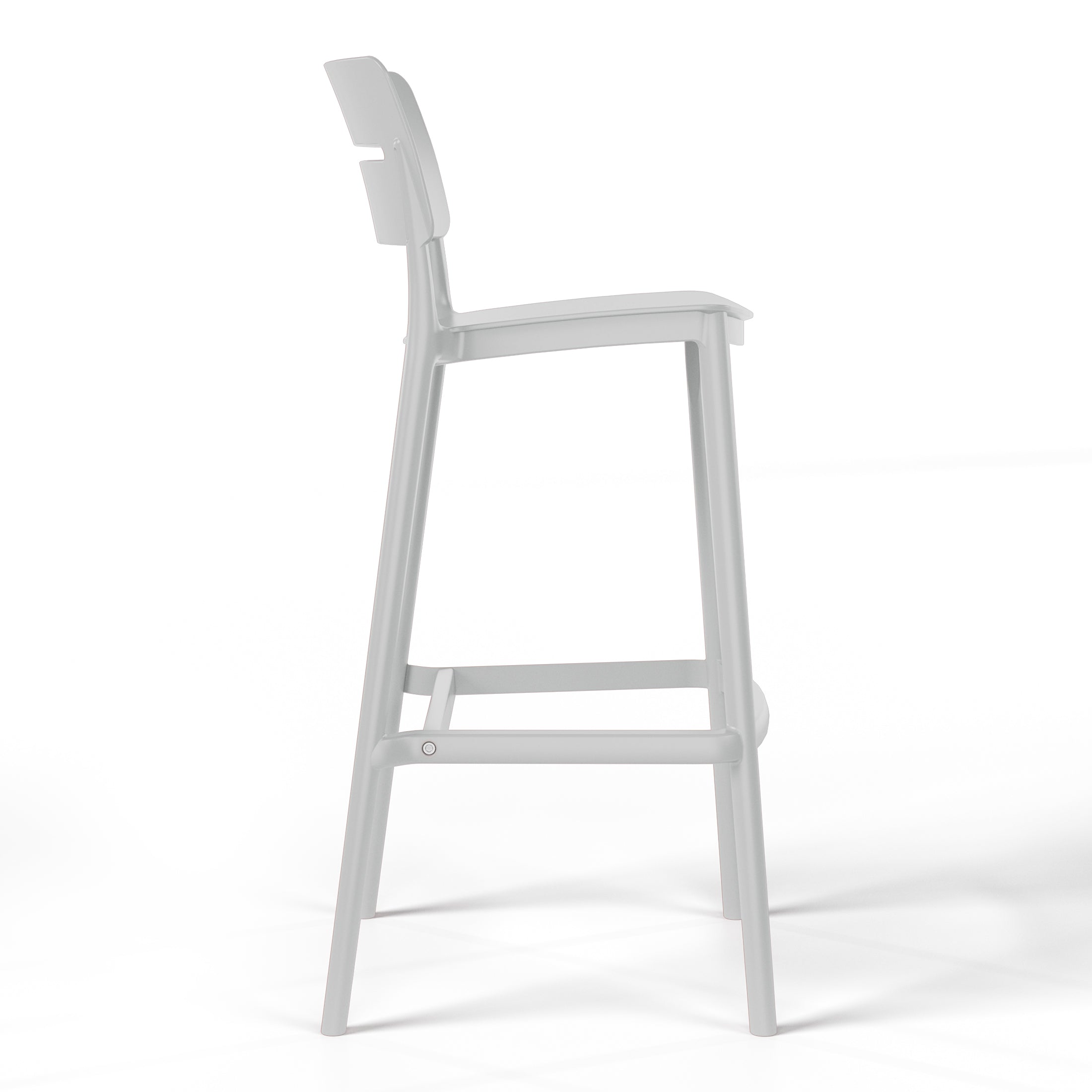 Polyform 29.5" Bar Stool (Set of 2) Gray Seahawk Designs Patio Bar & Counter Stools