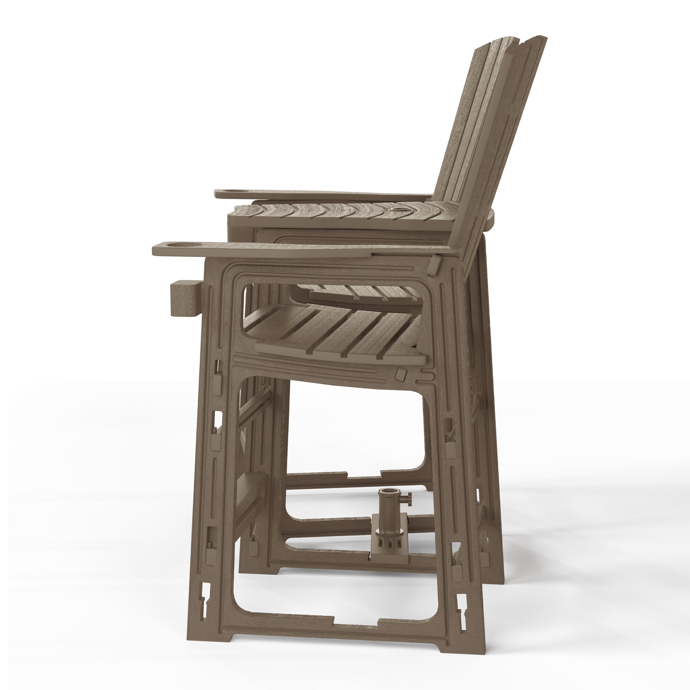 Snap’n Lock Adirondack Balcony Two-Chair Set with Connecting Wedge Table (No Tools or Hardware Required) Seahawk Designs Patio Chairs