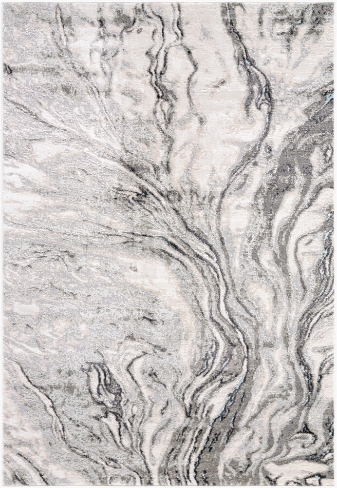 Amman Machine Woven Rug — Beige/Charcoal