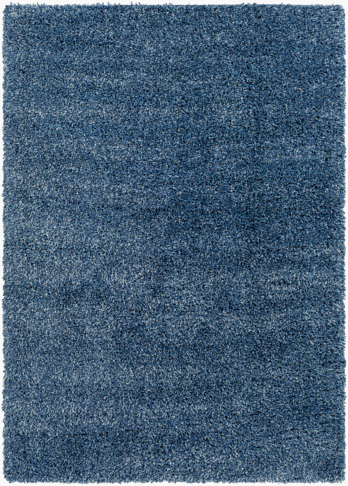 Bogota Shag Machine Woven Rug — Dark Blue