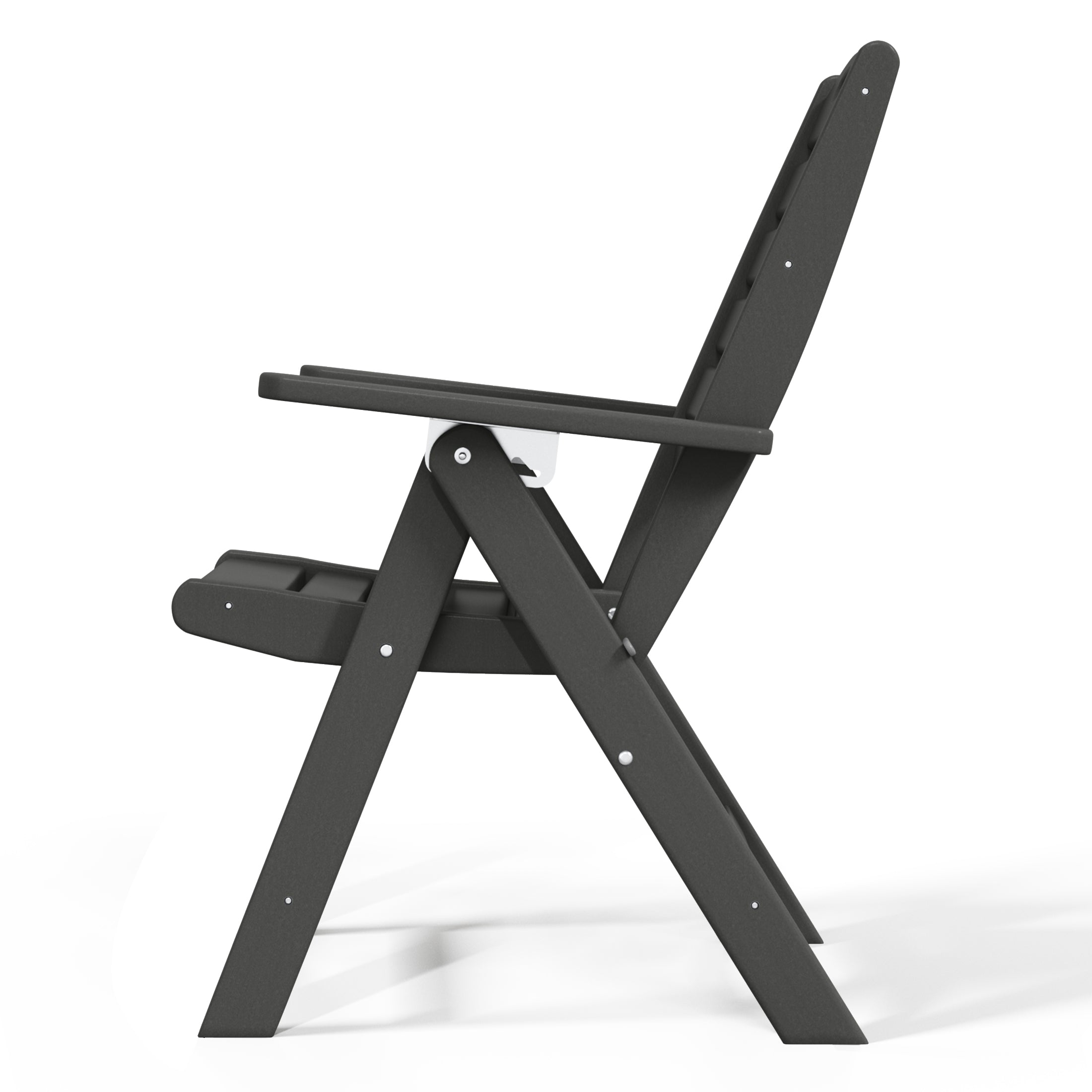 Aarhus All-Weather Outdoor Patio Folding Tall Back Dining Chair (38" High) Seahawk Designs Patio Dining Chairs