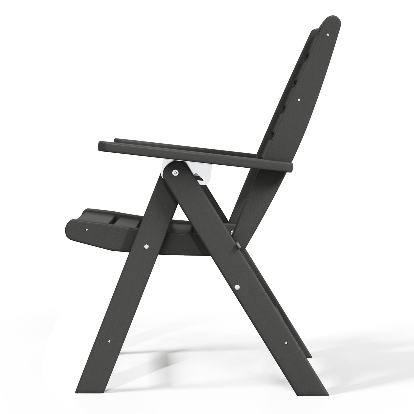 Aarhus All-Weather Outdoor Patio Folding Tall Back Dining Chair (38" High) Seahawk Designs Patio Dining Chairs
