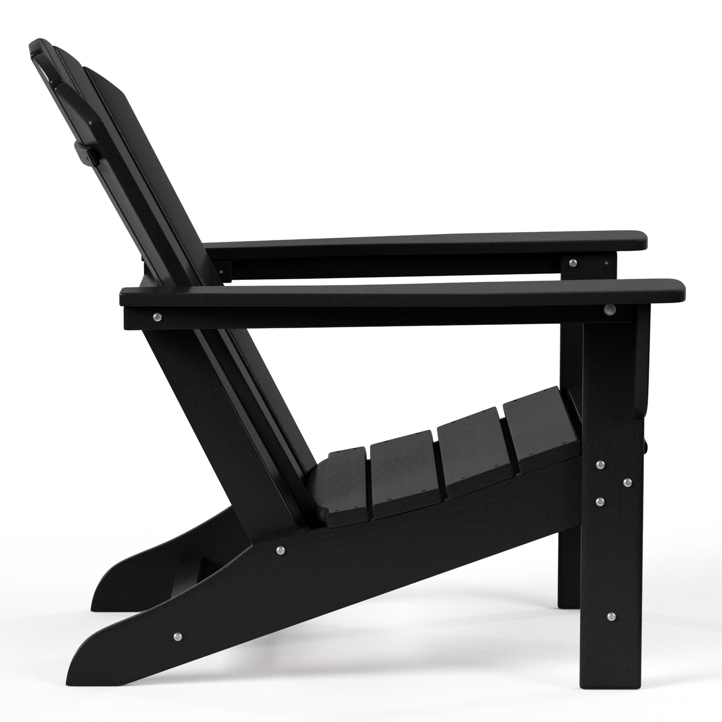 Westport All-Weather Outdoor Adirondack Chair Black Seahawk Designs Adirondack Chairs