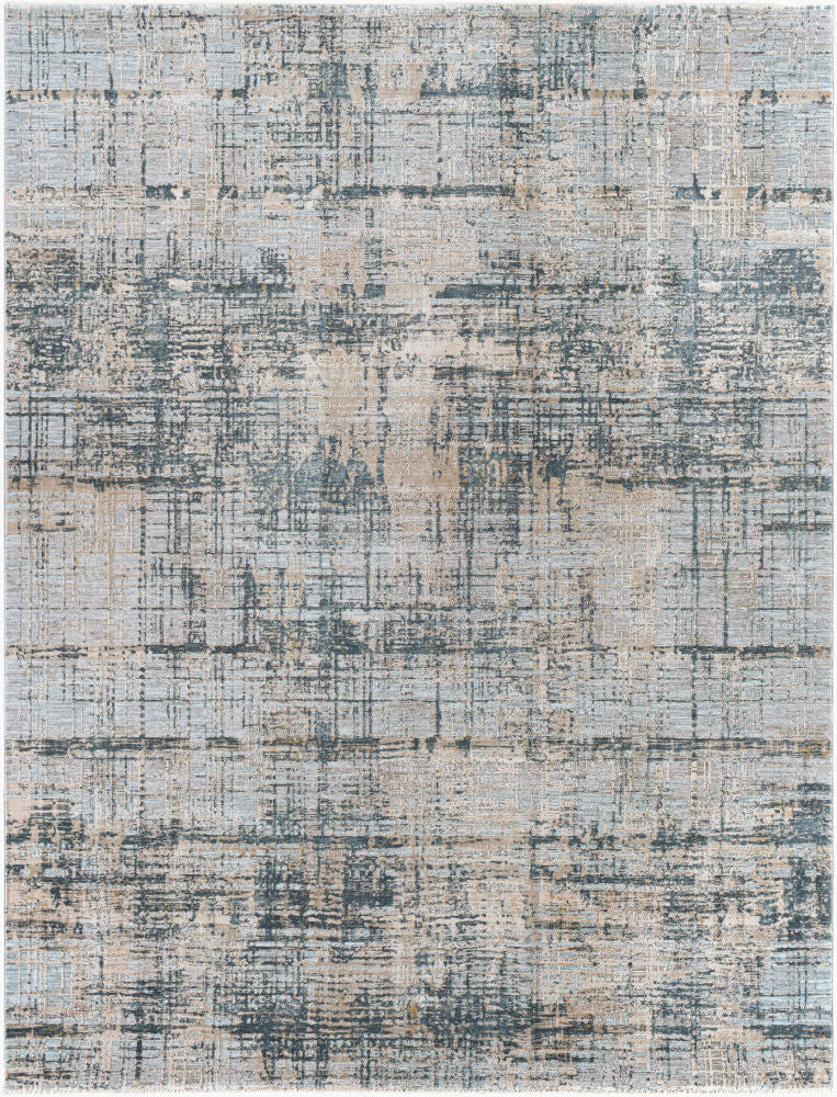 Brunswick Machine Woven Rug — Dusty Sage/Light Gray