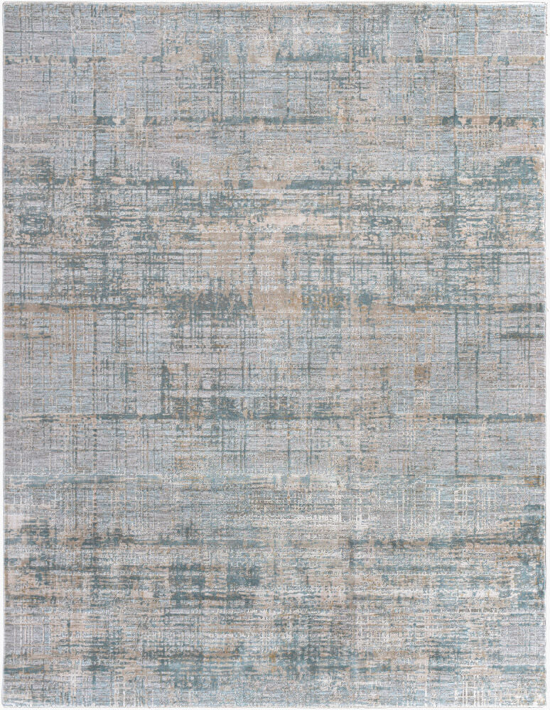 Brunswick Machine Woven Rug — Dusty Sage/Light Gray