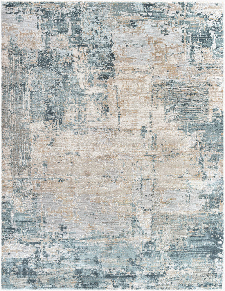 Brunswick Machine Woven Rug — Dusty Sage/Light Gray