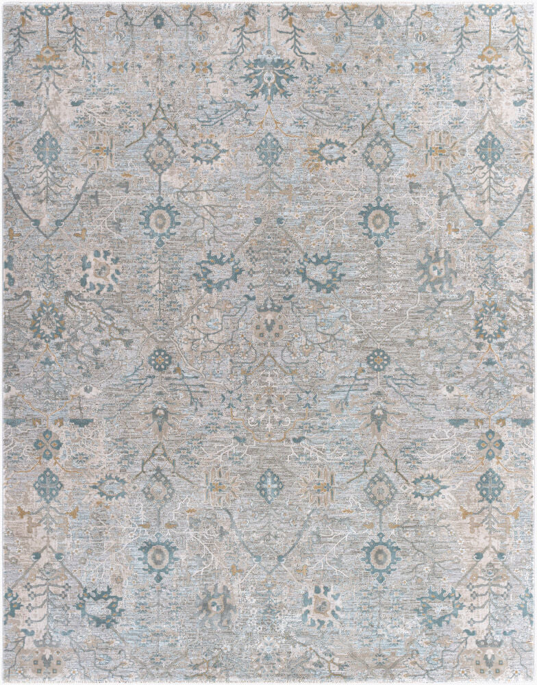 Brunswick Machine Woven Rug — Dusty Sage/Gray