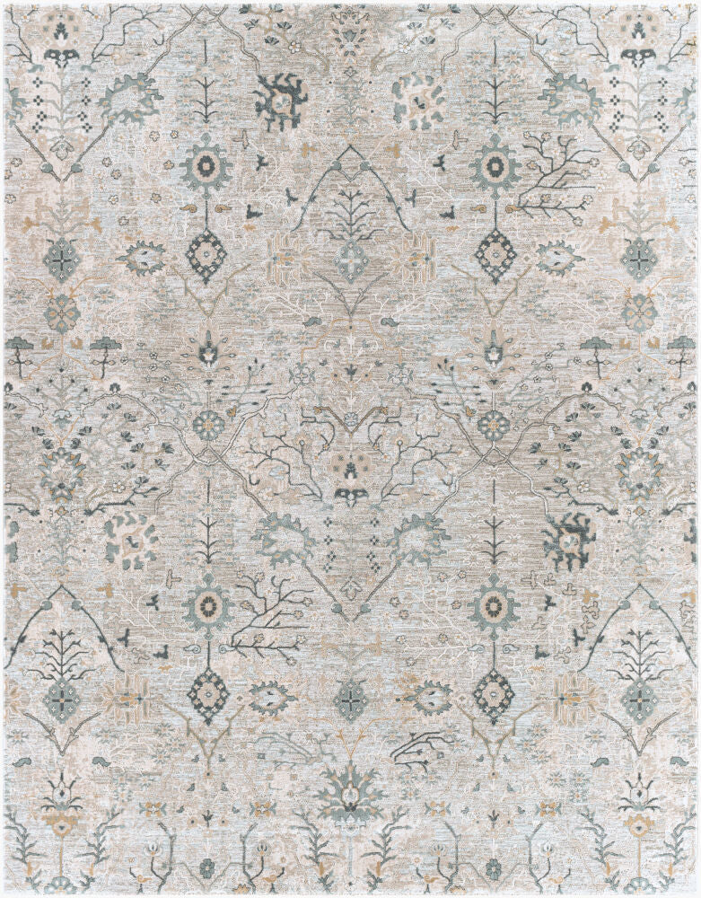 Brunswick Machine Woven Rug — Deep Teal/Dusty Sage