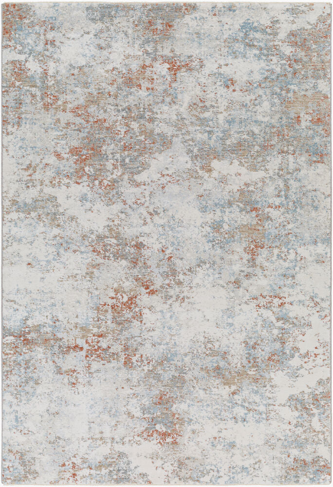 Brunswick Machine Woven Rug — Blue/Cream