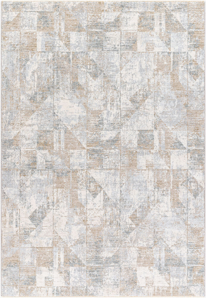 Brunswick Machine Woven Rug — Blue/Cream