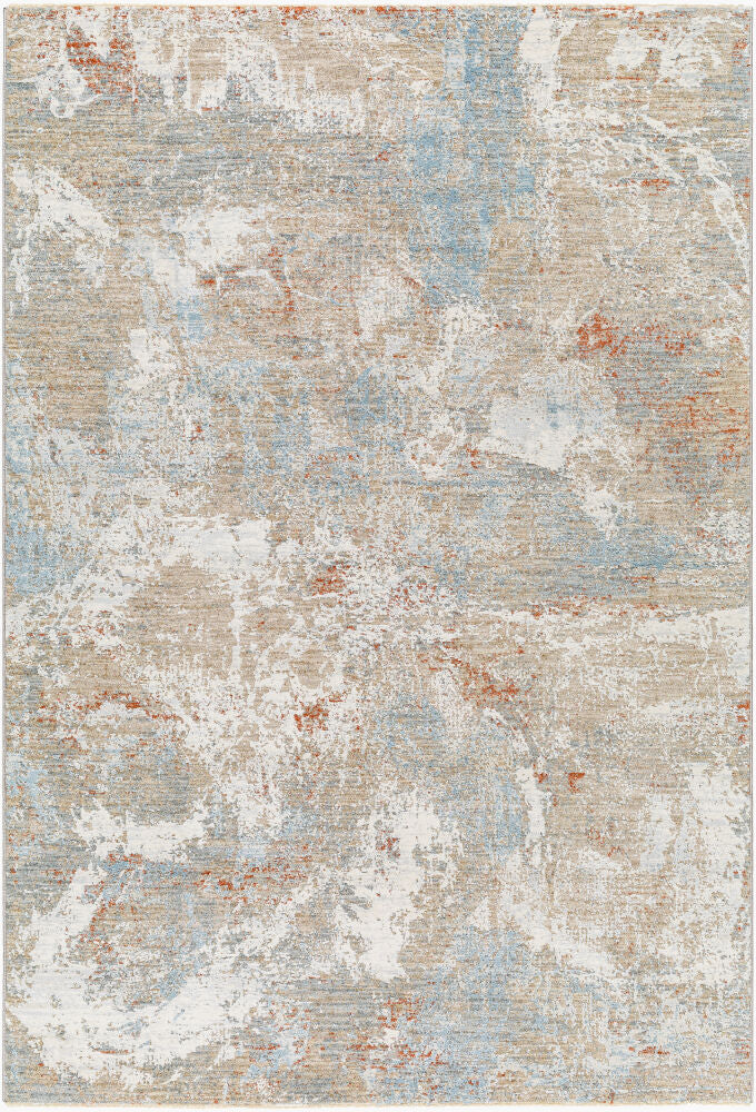 Brunswick Machine Woven Rug — Blue/Cream