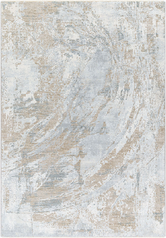 Brunswick Machine Woven Rug — Blue/Cream